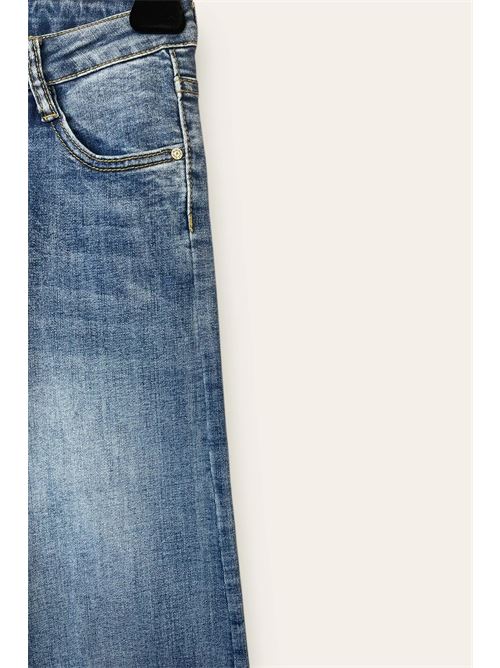 Jeans a palazzo con finto risvolto LOVEme | YY-10696/Blu Jeans Scuro